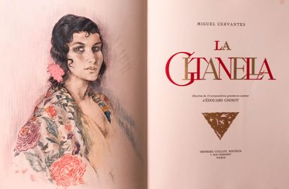 CHIMOT Edouard / CERVANTES Miguel de La Gitanella.
Guillot éditeur Paris 1948. Première...