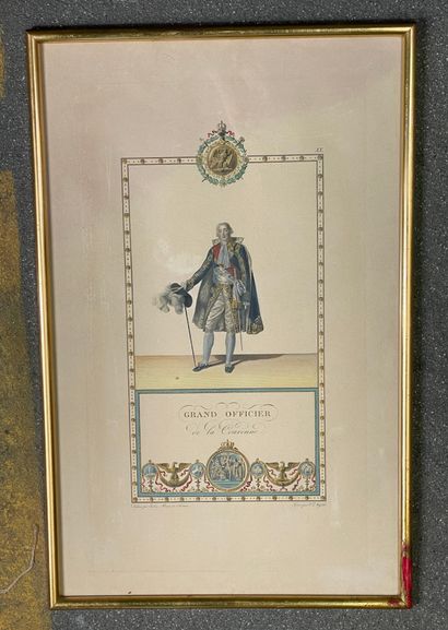 Isabey et Percier 
Set of 8 large plates, including the book of the coronation, in...