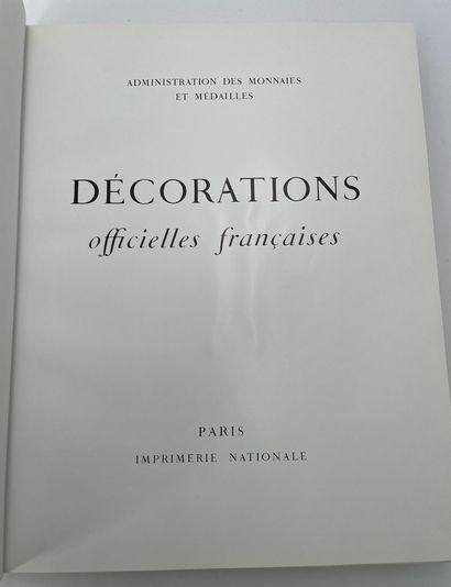 null Official French decorations
Paris, imprimerie Nationale, 1969.
291 pages.
Bound...