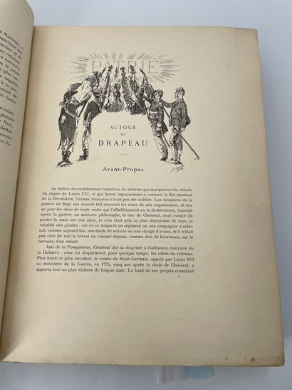 Général THOUMAS «Autour du drapeau 1789-1889»
Exemplaire n°18, à toutes marges. Demi...