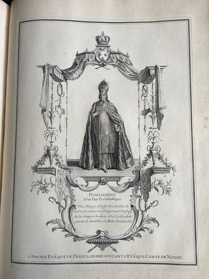 [LOUIS XV] Le Sacre de Louis XV, roy de France et de Navarre, dans l'Église de Reims,...