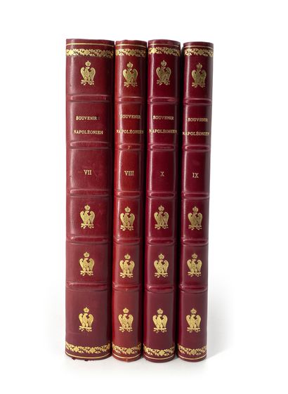 null REVUE DU SOUVENIR NAPOLEONIEN Revues de 1989 à 1994 en 4 volumes reliés, numérotés...