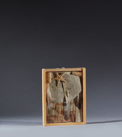 Louis PONS (1927-2021) Compositions, 1999-2000 
Three mixed media in boxes, all three...