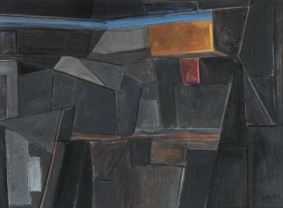 Gilles CURIE (1943) Compositions 
Deux pastels sur papier 
64 x 91 cm