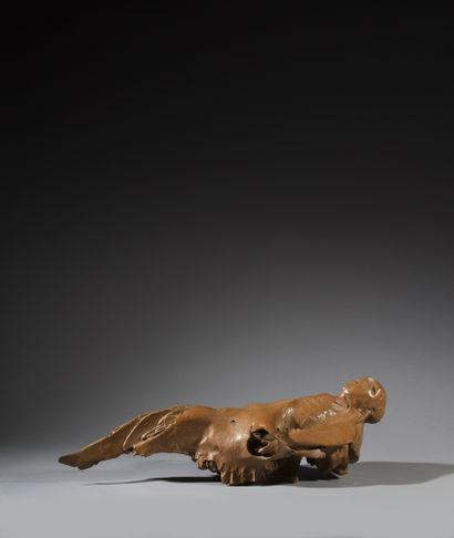 Louis PONS (1927-2021) Le grand Sommeil, 2002 
Bronze varnished with beige patina,...