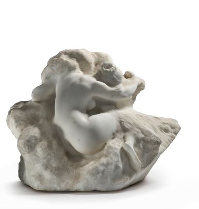 Leo LAPORTE BLAIRSY (1867-1923) Metamorphosis
Sculpture in white Carrara marble
Signed...