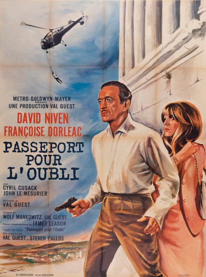 null 2 Affiches de films : Dernière Mission à Nicosie. Ralph Thomas. 1965. Jean Mascii....