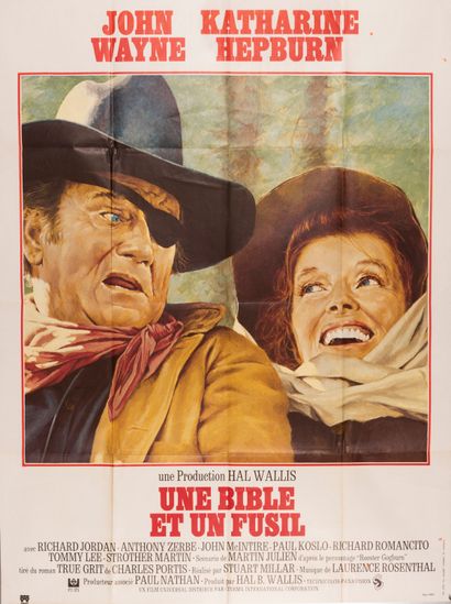 null 2 affiches de films :  Une bible et un fusil. Stuart Millar. 1975. Anonyme....