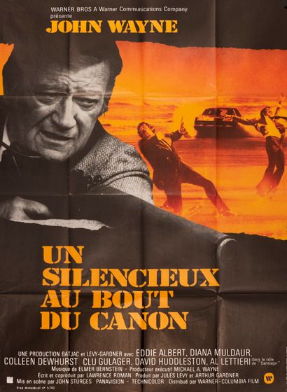 null 2 affiches de films :  Un silencieux au bout du canon. John Sturges. 1973. Georges...