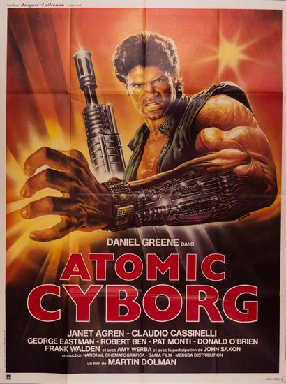 null 2 affiches de films : Atomic Cyborg. Martin Dolman. 1986. Renato Casaro. 160...