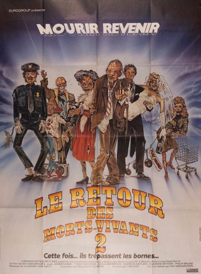 null 2 affiches de films : Mourir Revenir Le Retour des Morts-Vivants 2. (Return...