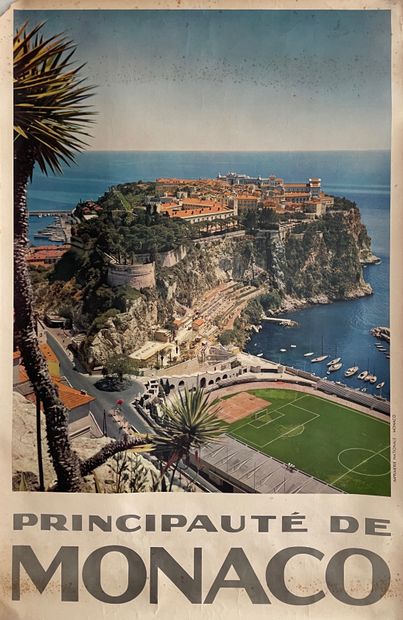 null ANONYME. Principauté de Monaco. Circa 1950. Affiche offset. Imprimerie Nationale-Monaco....