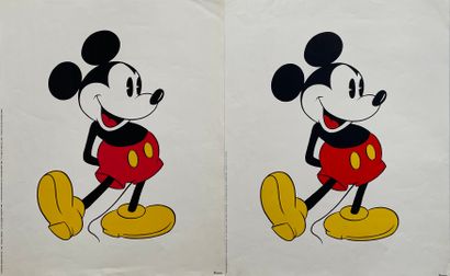 null WALT DISNEY PRODUCTIONS. Mickey Mouse. 1982. 2 Affiches offset. Verkerke Decor...