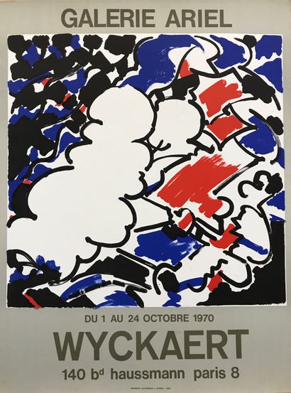 null WYCKAERT Maurice. Galerie Ariel. Du 1 au 24 octobre 1970. 2 affiches lithographiques....