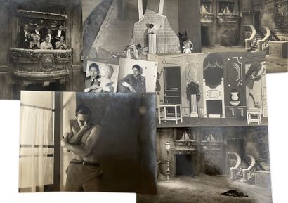 JEAN COCTEAU Ensemble de 8 photographies originales dont 3 dédicacées par Cocteau...