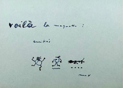 Max ERNST Carte autographe signée «Max» [à Henri Parisot]. 1 p. in-12 oblong.
Quelques...