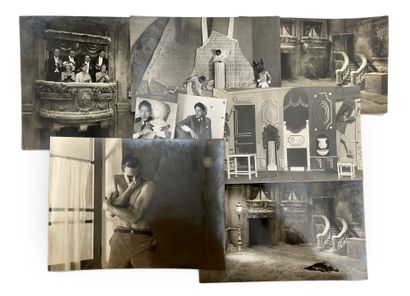 JEAN COCTEAU Ensemble de 8 photographies originales dont 3 dédicacées par Cocteau...