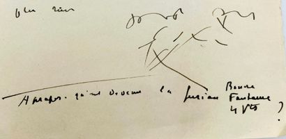 HENRI MICHAUX 17 lettres et 61 cartes, autographes signées, à Henri Parisot. 79 pp....