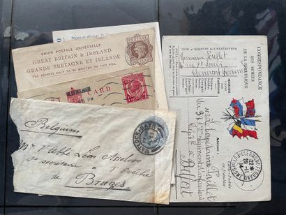 null Lot of postcards and military correspondence