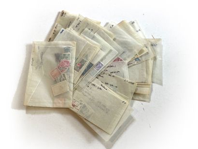 null Lot of stamped letters and stamps of the world (Monaco, Algeria, Cambodia, Cameroon,...