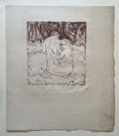 Pierre BONNARD (1867-1947) 牧歌》或《达夫尼斯和克洛伊》(Daphnis and Chloe)
石版画（折页）
29 x 25厘米