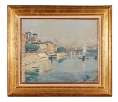 Madeleine PLANTEY (1890-1985) 九月的早晨
板面油画，右下角有签名
38 x 46 厘米