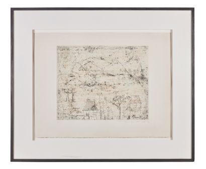 ZAO WOU-KI (1921-2013) The small houses, 1951
Etching and aquatint in colors, signed...