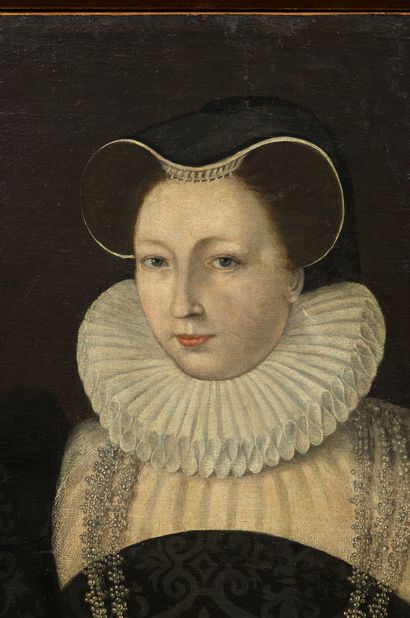 Ecole ESPAGNOLE, fin du XVIe siècle 
Portrait d’Anne de Béthune (1548-1607), épouse...