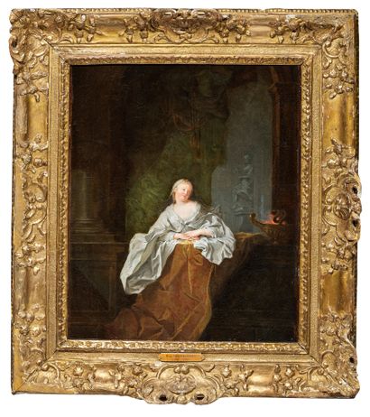 Robert LEVRAC-TOURNIERES (Ifs 1667 - Caen 1752) Femme dans un temple
Toile 49,5 x...