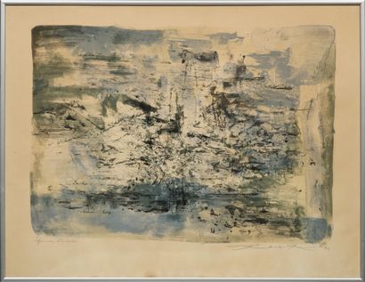 ZAO WOU-KI (1921-2013) Composition
Lithograph, countersigned in the lower right corner...