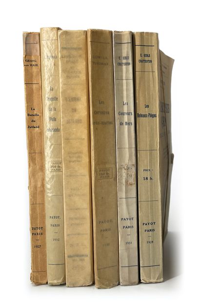 Suite of six study books by Jean Raspail...
