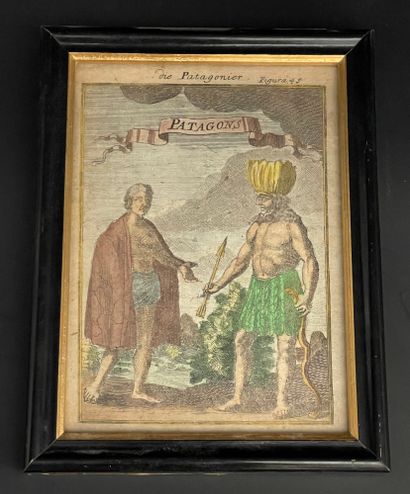 null Engraving
Patagons
Engraving in color of the XVIIIth century 16 x 11 cm
Framed...