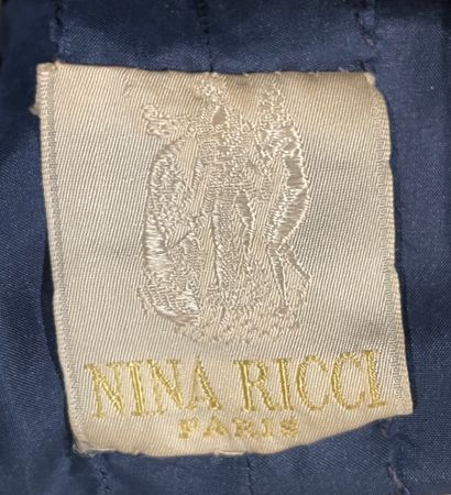 Nina RICCI Robe du soir en tulle imprimé création Mme Brossin de Méré, de grandes...