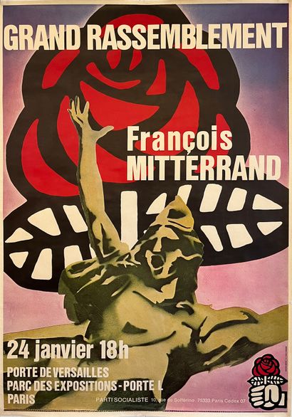 null Vè REPUBLIQUE. 

ANONYME. Grand rassemblement François Mitterrand 24 janvier...