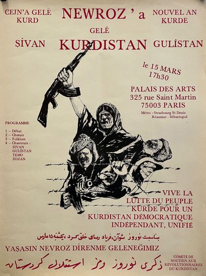 null KURDISTAN.

ANONYME. Nouvel an Kurde. Le 15 Mars 17h30. Palais des Arts 325...