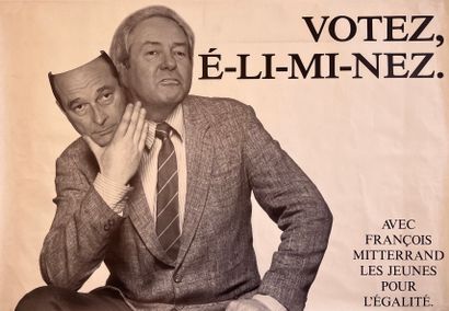 null Vè REPUBLIQUE. 

ANONYME. Votez, E-li-mi-nez. Avec François Mitterrand, les...