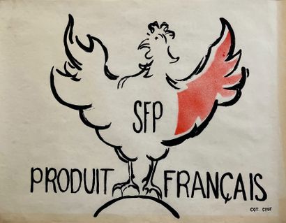 null SYNDICAT.

ANONYME. SFP. Produits Français. 1979. Affiche en sérigraphie. Sans...