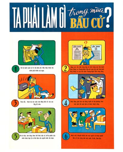 null VIETNAM. 

Ta Phai Lam Gi. Affiche Vietnamienne. Affiche en sérigraphie. Sans...