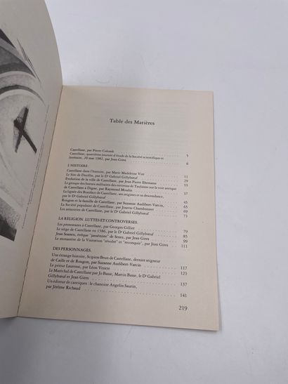 null 1 Volume : "ANNALES DE HAUTE-PROVENCE, N°294 CASTELLANE", Bulletin de la Société...