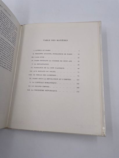 null 1 Volume : "PARIS AU COURS DES SIÈCLES", Jacques Wilhelm, Ed. Hachette, 196...