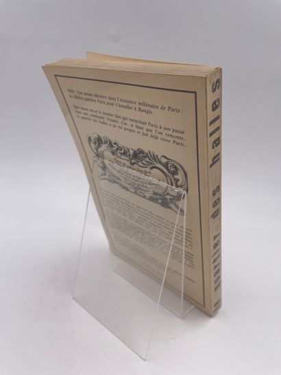 null 1 Volume : "LE QUARTIER DES HALLES", Jacques Silvestre de Sacy, Collection Établie...