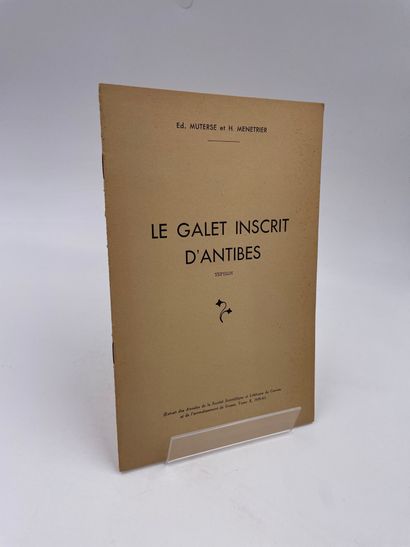 null 1 Volume : "LE GALET INSCRIT D'ANTIBES", Ed. Muterse, H. Menetrier, Extrait...