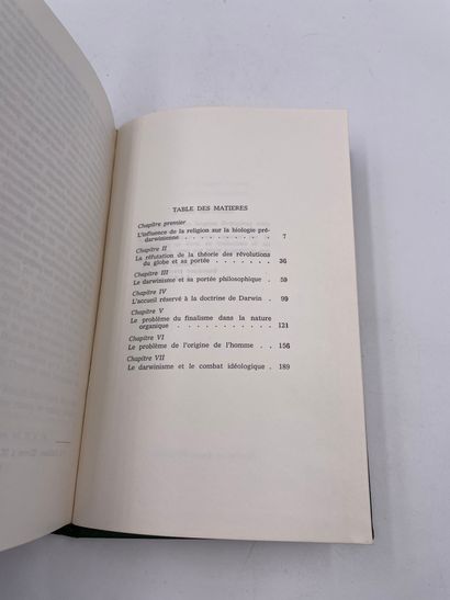 null 1 Volume : "DARWINISME ET RELIGION", (La Lutte Idéologique en Biologie), G....