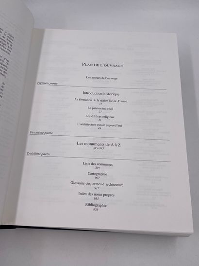 null 1 Volume : "DICTIONNAIRE DES MONUMENTS D'ILE-DE-France", Georges Poisson, Préface...