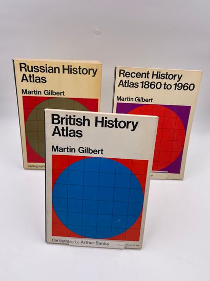 null 3 Volumes : 

- "BRITISH HISTORY ATLAS", Martin Gilbert, Cartography by Arthur...