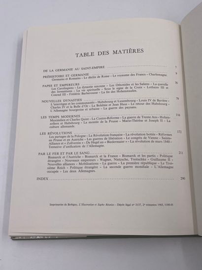 null 1 Volume : "HISTOIRE DE L'Allemagne", André Maurois, Ed. Hachette, 1965