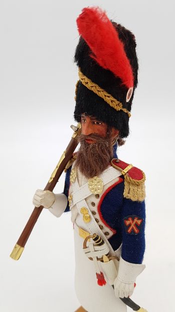 null FIGURINES OF ARTISTS. BAUDOIN. Ist Empire. France. Infantry Sapper (1805). Figurine...