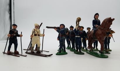 null QUIRALU. 20th century. France. Alpine hunters. This lot includes 52 alpine hunters...