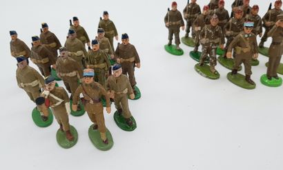 null QUIRALU. 20th century. Contemporary armies. This lot includes a set of infantry...