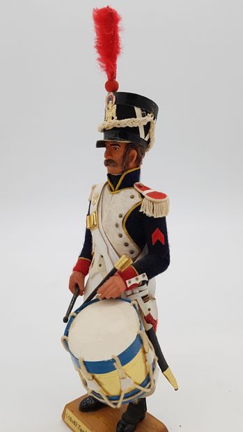 null FIGURINES OF ARTISTS. BAUDOIN. Ist Empire. France. Drummer of the Guard (1808)....